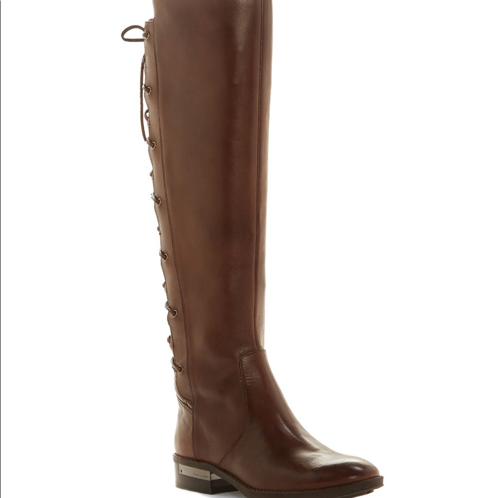 New Vince Camuto Palenda Lace up Back Riding Boots